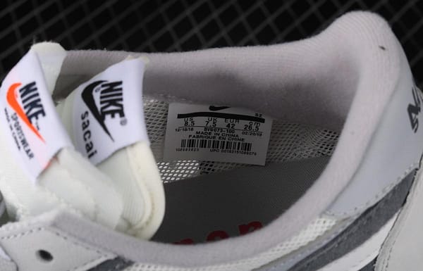 Sacai x NIKE LVD Waffle Daybreak co-signed catwalk style net gauze leather splicing double hook Swoosh running shoes BV0073-100 - Image 4
