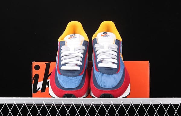 Sacai x NIKE LVD Waffle Daybreak co-signed catwalk style net gauze leather splicing double hook Swoosh running shoes BV0073-400 - Image 9