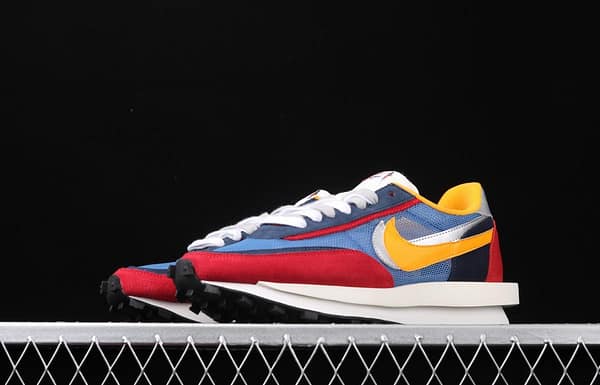 Sacai x NIKE LVD Waffle Daybreak co-signed catwalk style net gauze leather splicing double hook Swoosh running shoes BV0073-400 - Image 11