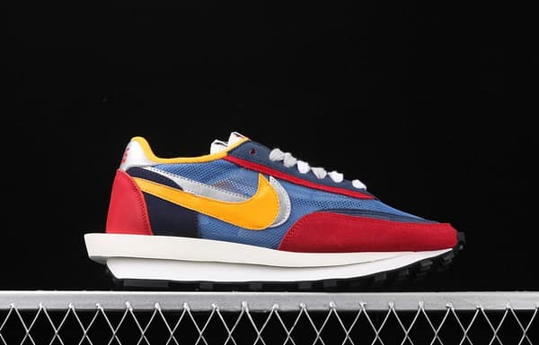 Sacai x NIKE LVD Waffle Daybreak co-signed catwalk style net gauze leather splicing double hook Swoosh running shoes BV0073-400 - Image 13
