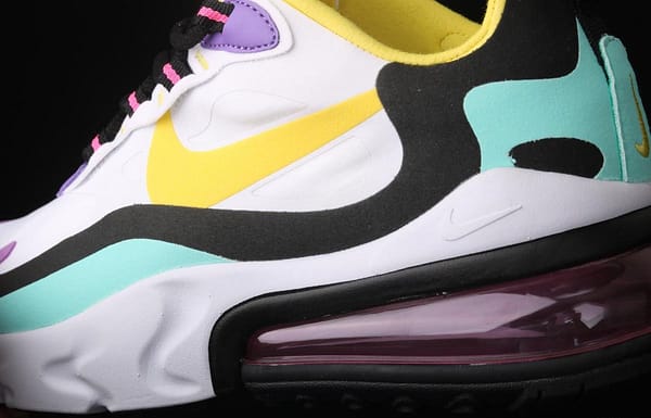 NIKE Air Max 270React new high-frequency mesh function half-palm air cushion cushioning running cloth shoes AT6174-101 - Image 5