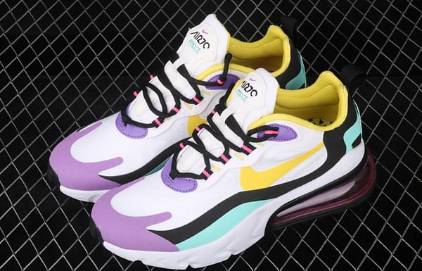 NIKE Air Max 270React new high-frequency mesh function half-palm air cushion cushioning running cloth shoes AT6174-101 - Image 8