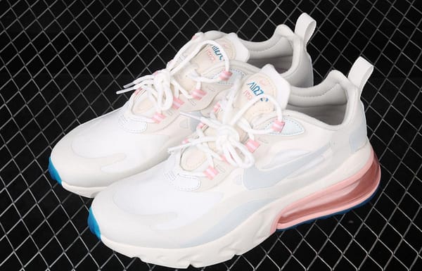 NIKE Air Max 270React new high-frequency mesh function half-palm air cushion cushioning running cloth shoes AT6174-100 - Image 8