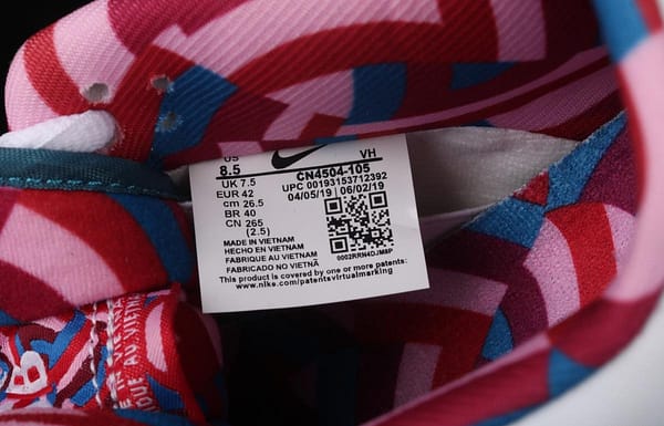 Parra x NIKE SB DUNK Low CN4504-105joint style tricolor hook embroidery rainbow geometric pattern casual low-top skateboard shoes - Image 3