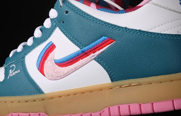 Parra x NIKE SB DUNK Low CN4504-105joint style tricolor hook embroidery rainbow geometric pattern casual low-top skateboard shoes - Image 5