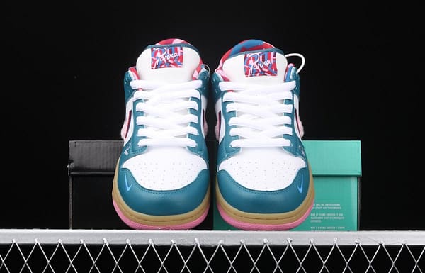 Parra x NIKE SB DUNK Low CN4504-105joint style tricolor hook embroidery rainbow geometric pattern casual low-top skateboard shoes - Image 11