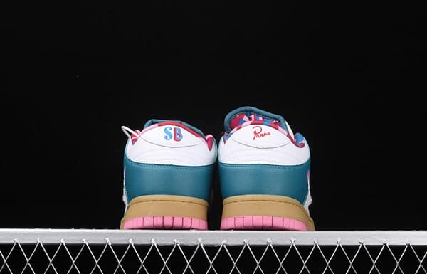 Parra x NIKE SB DUNK Low CN4504-105joint style tricolor hook embroidery rainbow geometric pattern casual low-top skateboard shoes - Image 12