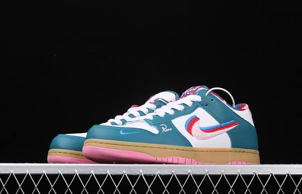 Parra x NIKE SB DUNK Low CN4504-105joint style tricolor hook embroidery rainbow geometric pattern casual low-top skateboard shoes - Image 13