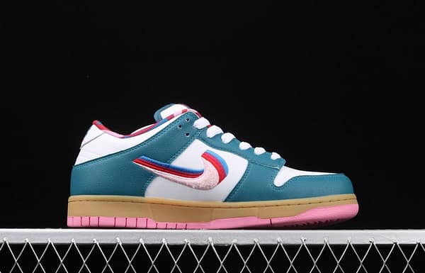 Parra x NIKE SB DUNK Low CN4504-105joint style tricolor hook embroidery rainbow geometric pattern casual low-top skateboard shoes - Image 15