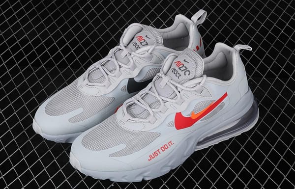 NIKE Max 270React Just Do It mixed technology half palm air cushion running shoes CT2203-002 - Image 9