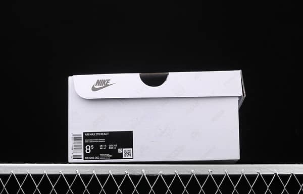 NIKE Max 270React Just Do It mixed technology half palm air cushion running shoes CT2203-002 - Image 10