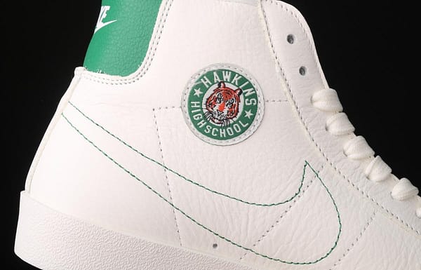 Stranger Things x NIKE Blazer Mid QS HH strange things co-name trailblazer casual board shoes CJ6101-001 - Image 4