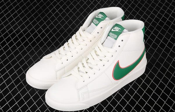 Stranger Things x NIKE Blazer Mid QS HH strange things co-name trailblazer casual board shoes CJ6101-001 - Image 9