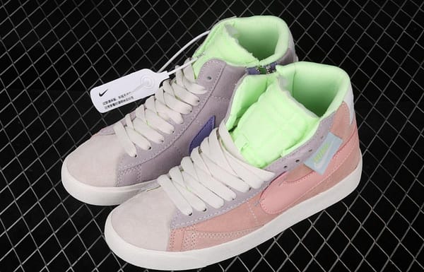 NIKE Blazer Mid Rebel trailblazer Macaron deconstructs casual board shoes CQ7786-661 - Image 7