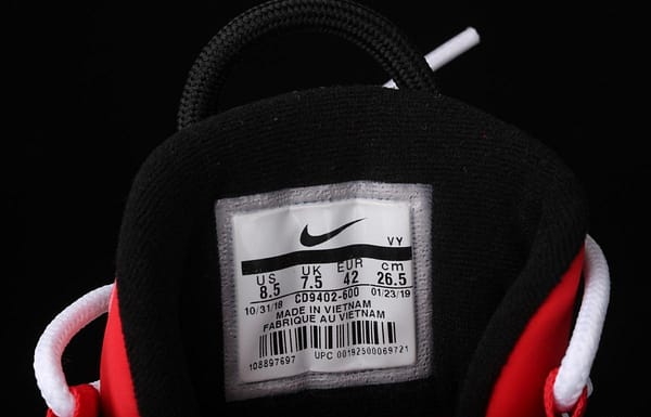 NIKE Air More Uptempo 96 QS Hoop Pack Pippen original series classic high street leisure sports culture basketball shoes red, white and black bull CD9402-600 - Image 3