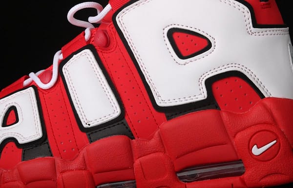 NIKE Air More Uptempo 96 QS Hoop Pack Pippen original series classic high street leisure sports culture basketball shoes red, white and black bull CD9402-600 - Image 5
