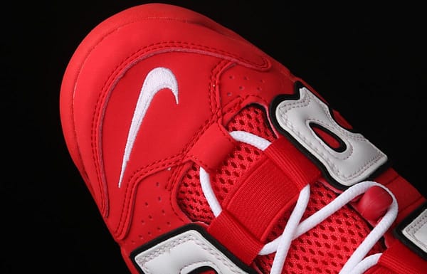 NIKE Air More Uptempo 96 QS Hoop Pack Pippen original series classic high street leisure sports culture basketball shoes red, white and black bull CD9402-600 - Image 6