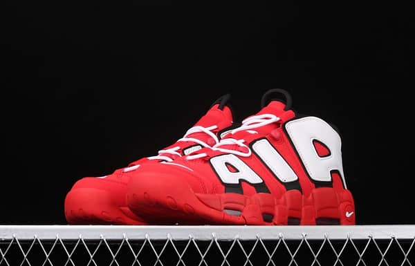 NIKE Air More Uptempo 96 QS Hoop Pack Pippen original series classic high street leisure sports culture basketball shoes red, white and black bull CD9402-600 - Image 11