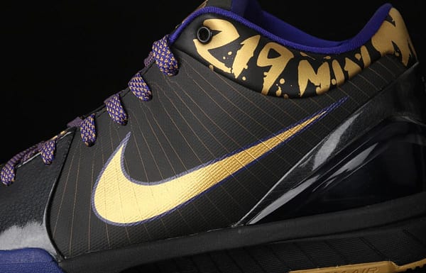NIKE Zoom Kobe 4 Protro Kobe Bryant four generations of collection grade reengraved black gold MVP low-top men's basketball shoes 354187-001 - Image 5