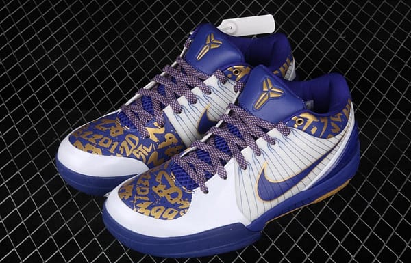 NIKE Zoom Kobe 4 Protro Kobe Bryant four generations of collection grade reengraved platinum MVP low-top men's basketball shoes 354187-141 - Image 8