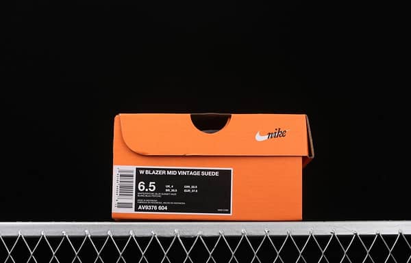 NIKE Blazer Mid Vintage Suede trailblazer leather high-top leisure sports board shoes AV9376-604 - Image 9
