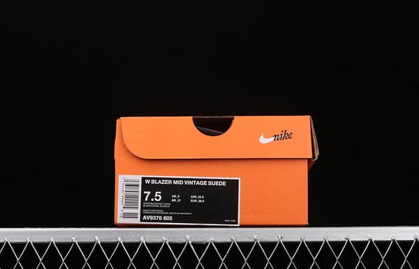 NIKE Blazer Mid Vintage Suede trailblazer leather high-top leisure sports board shoes AV9376-605 - Image 9