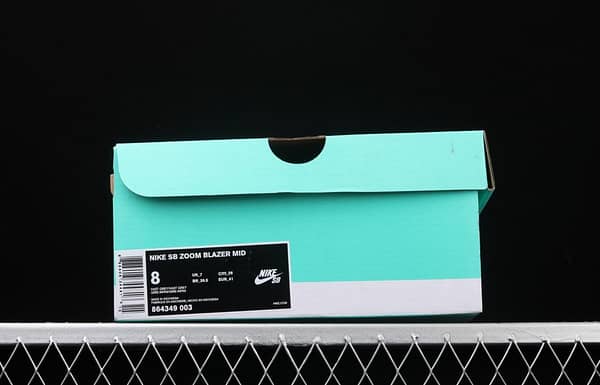 NIKE SB Zoom Blazer Mid Trail Blazers SB Neutral High-top Leisure Board shoes 864349-003 - Image 9