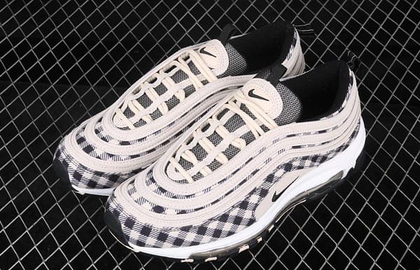 NIKE Air Max 97 Premium checkerboard retro bullet trend air cushion casual running shoes 312834-201 - Image 8