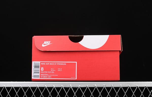 NIKE Air Max 97 Premium checkerboard retro bullet trend air cushion casual running shoes 312834-201 - Image 9