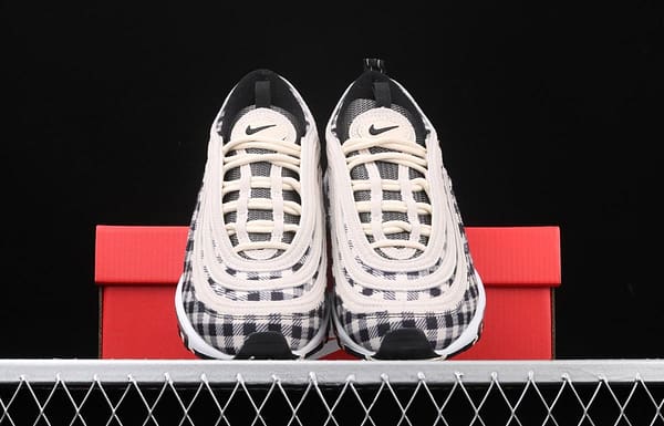 NIKE Air Max 97 Premium checkerboard retro bullet trend air cushion casual running shoes 312834-201 - Image 10