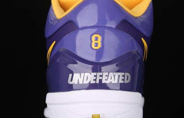 NIKE Zoom Kobe 4 Protro UNDEFEATED Kobe Bryant four generations of joint Zijin Lakers low-top men's basketball shoes CQ3869-500 - Image 4