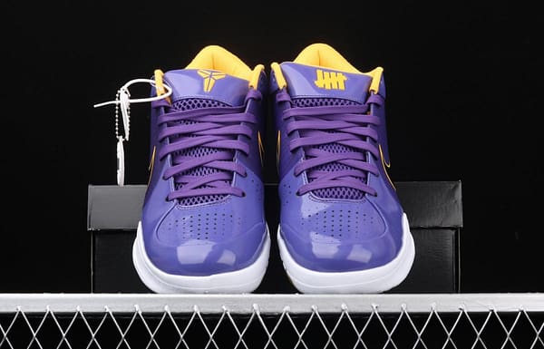 NIKE Zoom Kobe 4 Protro UNDEFEATED Kobe Bryant four generations of joint Zijin Lakers low-top men's basketball shoes CQ3869-500 - Image 10
