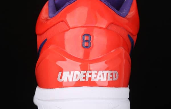 NIKE Zoom Kobe 4 Protro UNDEFEATED Kobe Bryant four generations of sun orange low-top men's basketball shoes CQ3869-800 - Image 4