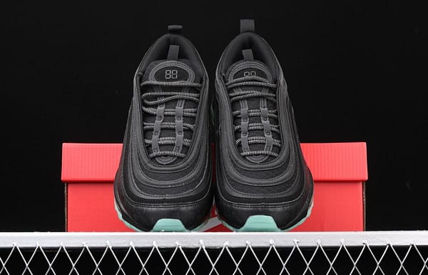 NIKE Air Max 97 GLOW black and green luminous bullet air cushion running shoes 921826-017 - Image 10