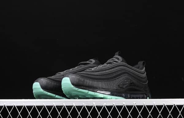 NIKE Air Max 97 GLOW black and green luminous bullet air cushion running shoes 921826-017 - Image 12