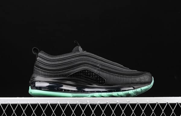 NIKE Air Max 97 GLOW black and green luminous bullet air cushion running shoes 921826-017 - Image 14