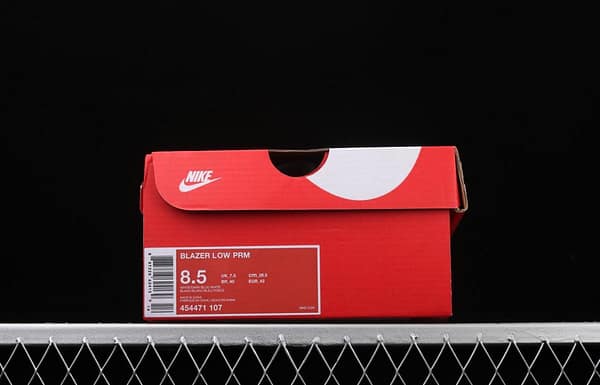 NIKE Blazer Low Prm Trail Blazers low-top skateboard shoes 454471-107 - Image 9
