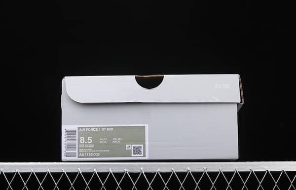 NIKE Air Force 11607 Mid 3M reflective medium-top casual board shoes AA1118-005 - Image 11