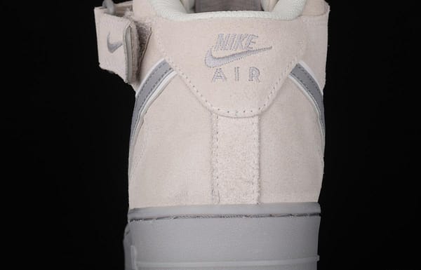 NIKE Air Force 1x 07 Mid air force light blue gray suede 3m reflective Zhongbang leisure board shoes 315123-002 - Image 4