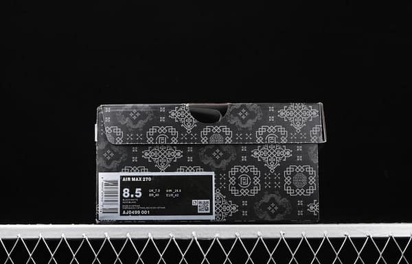 NIKE Max 270Black silk half-palm air cushion running shoes AJ0499-001 - Image 9