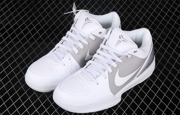 NIKE Zoom Kobe 4 Prelude collection grade Kobe Bryant fourth generation silver low-top men's basketball shoes 344335-111, - Image 8