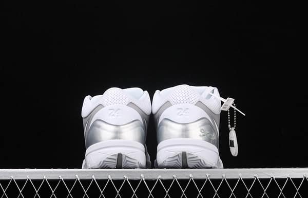 NIKE Zoom Kobe 4 Prelude collection grade Kobe Bryant fourth generation silver low-top men's basketball shoes 344335-111, - Image 11