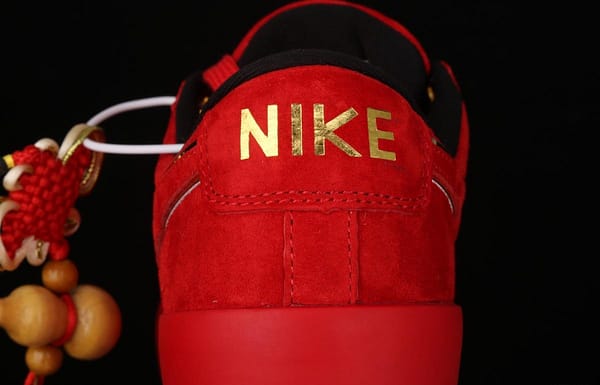NIKE SB Blazer OG QS Trail Blazers Limited Edition Chinese Red Mouse New year Edition send blessings and money low-top board shoes leisure board shoes CJ7049-818 - Image 4