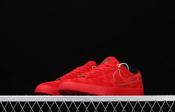 NIKE SB Blazer OG QS Trail Blazers Limited Edition Chinese Red Mouse New year Edition send blessings and money low-top board shoes leisure board shoes CJ7049-818 - Image 12