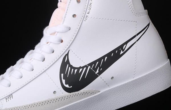 NIKE Blazer Mid'77 Vintage Trail Blazers graffiti hook retro high-top casual board shoes CW7580-101, - Image 6