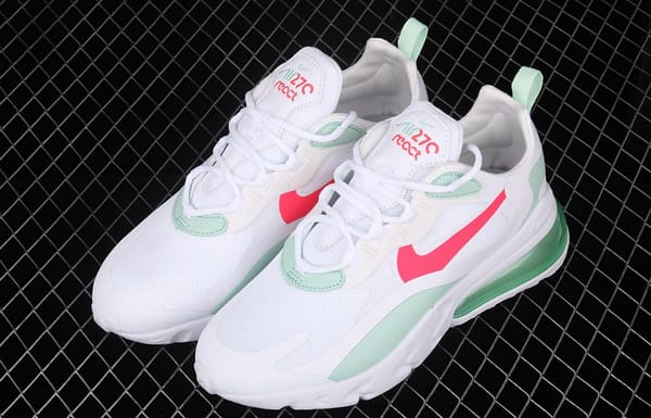 NIKE Air Max 270React new high-frequency mesh function half-palm air cushion cushioning running cloth shoes CV3025-100 - Image 9