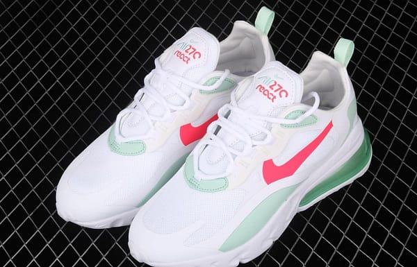 NIKE Air Max 270React new high-frequency mesh function half-palm air cushion cushioning running cloth shoes CV3025-100 - Image 10