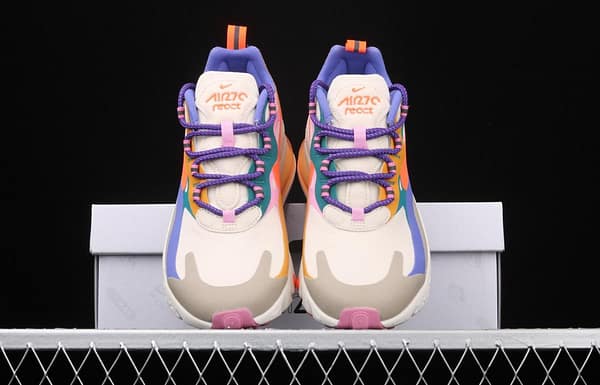 NIKE Air Max 270React new high-frequency mesh function half-palm air cushion cushioning running cloth shoes CU3014-181, - Image 11