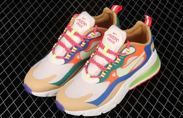 NIKE Air Max 270React new high-frequency mesh function half-palm air cushion cushioning running cloth shoes CQ4805-071 - Image 9