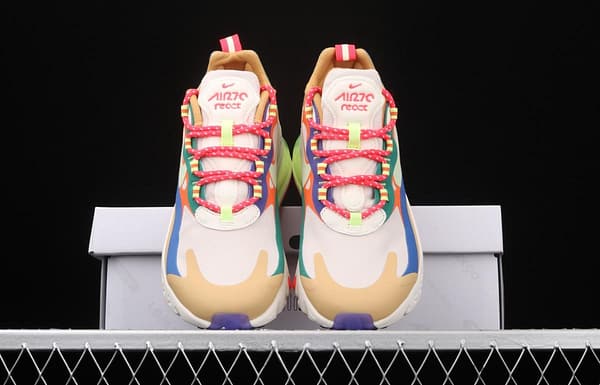 NIKE Air Max 270React new high-frequency mesh function half-palm air cushion cushioning running cloth shoes CQ4805-071 - Image 11
